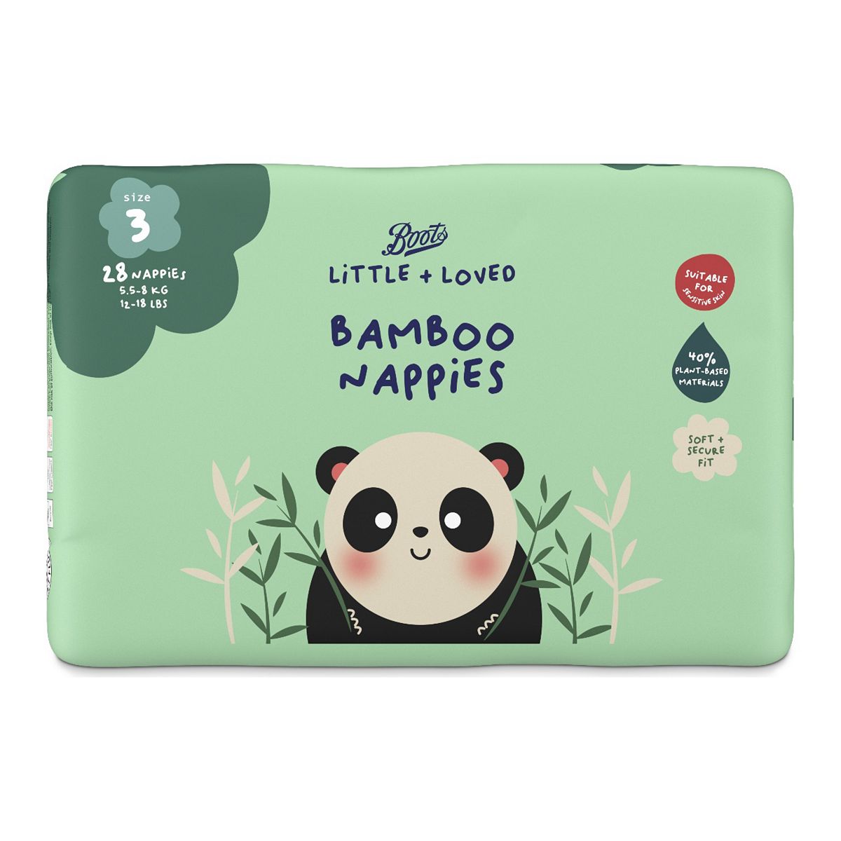   Baby   Little + Loved Bamboo Nappies Size 3 28 5.5Kg-8Kg