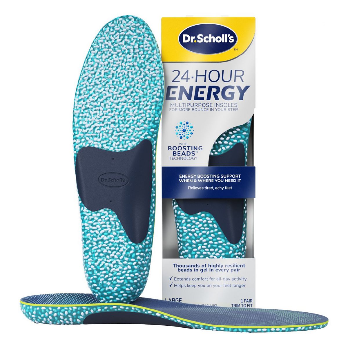 Scholl Dr. 'S 24 Hour Energy Insoles - Large