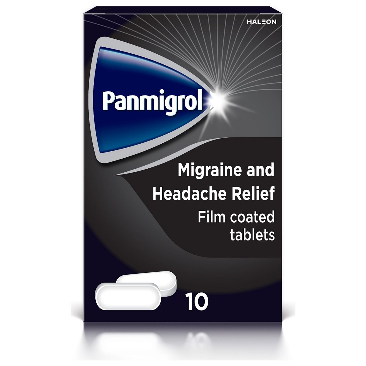 Panmigrol Migraine And Headache Relief 250Mg/250Mg/65Mg Film Coated Tablets–10 Tablets