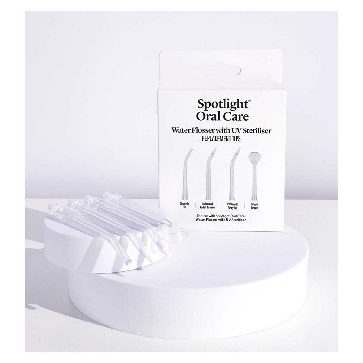 Spotlight Oral Care Water Flosser With Uv Steriliser Replacement Tips (3)