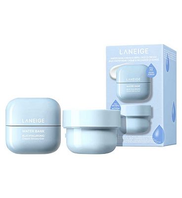 Click to view product details and reviews for Laneige Water Bank Blue Hyaluronic Cream Moisturiser Duo Set.