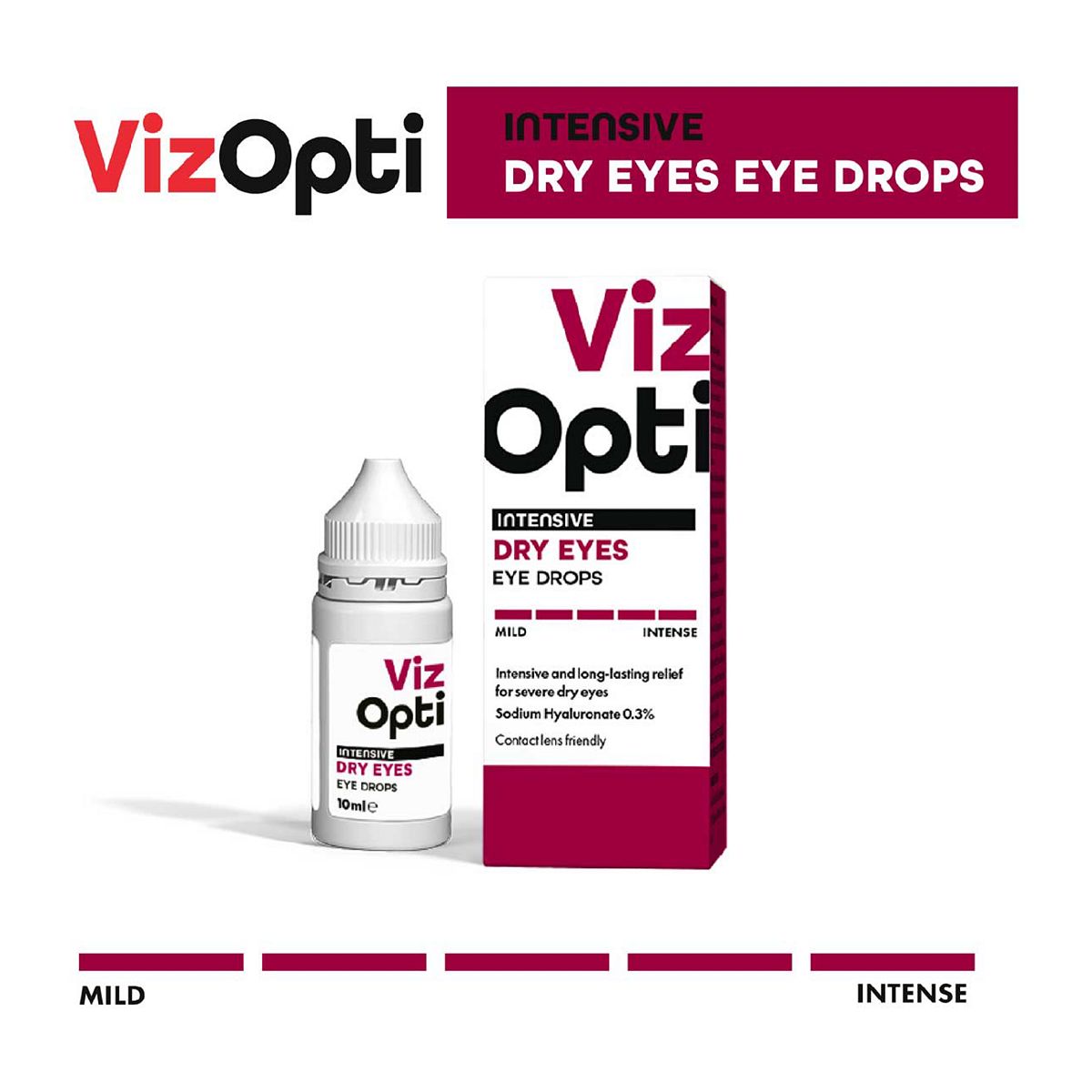 Vizopti Viz Opti Intensive Dry Eyes Eye Drops 10ml