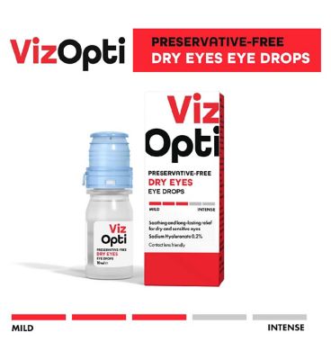 Viz Opti Preservative-Free Dry Eyes Eye Drops -10ml - Boots