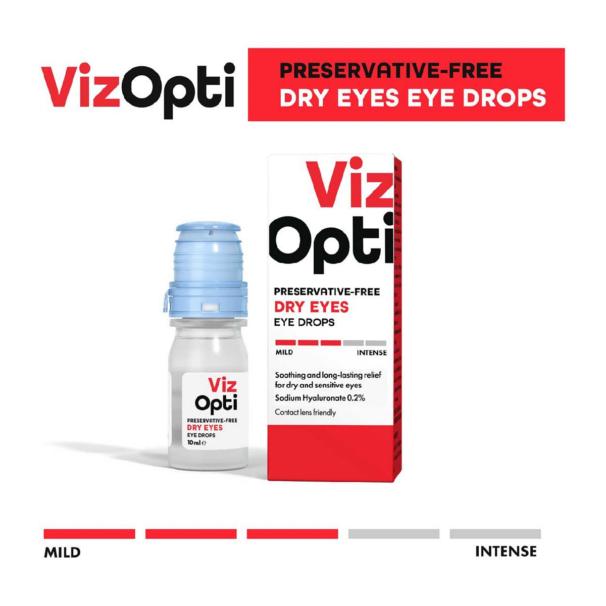 Vizopti Viz Opti Preservative-Free Dry Eyes Eye Drops -10Ml