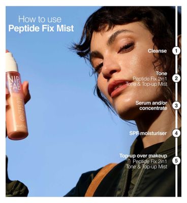 Nip+Fab Peptide Fix 2in1 Tone & Top Up Mist 4% Spf50 75ml (5)