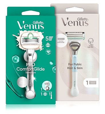 Venus ComfortGlide Sensitive and Pubic Hair & Skin Womens Razors