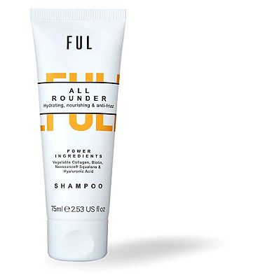 FUL All-Rounder Shampoo Mini 75ml  Sulphate-Free Cleanser for Dry, Damaged & Frizzy Hair