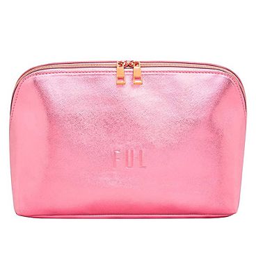 FUL Wash Bag In Shiny Pink