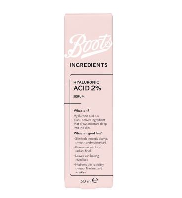 Boots Ingredients Hyaluronic Acid Serum 2% 30ml
