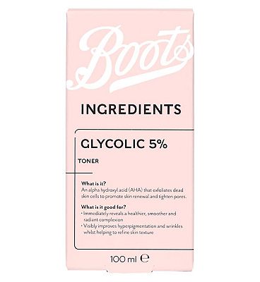 Boots Ingredients Glycolic Acid Toner 5% 100ml