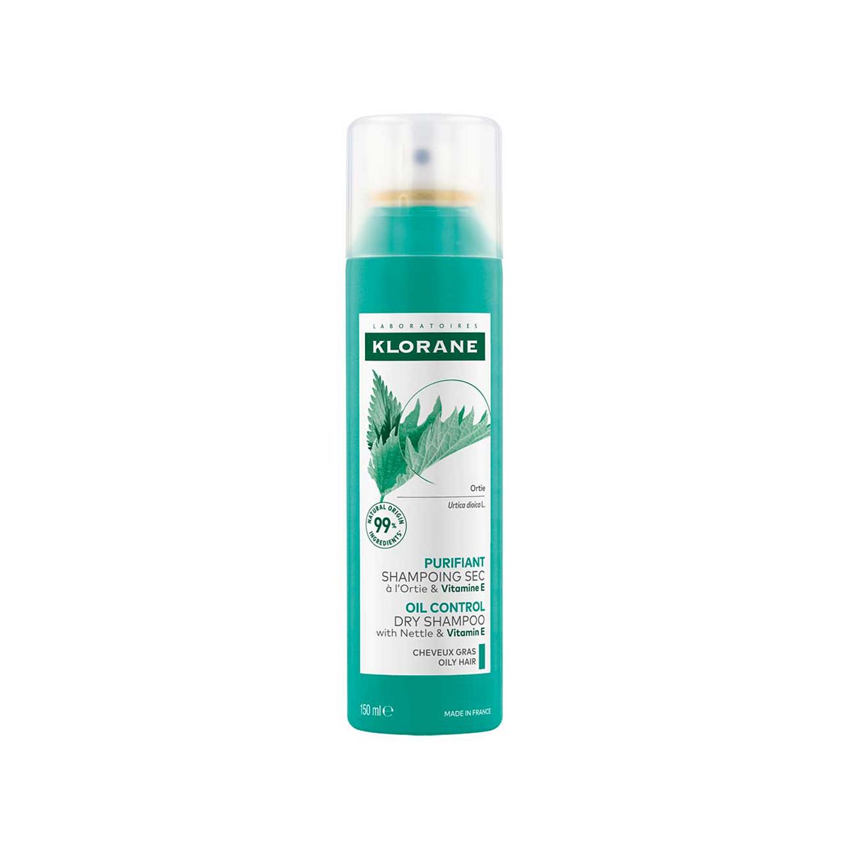 Klorane Oil Control Dry Shampoo With Nettle & Vitamin E 150ml