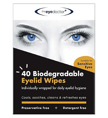The Eye Doctor 40 Biodegradable Eyelid Wipes
