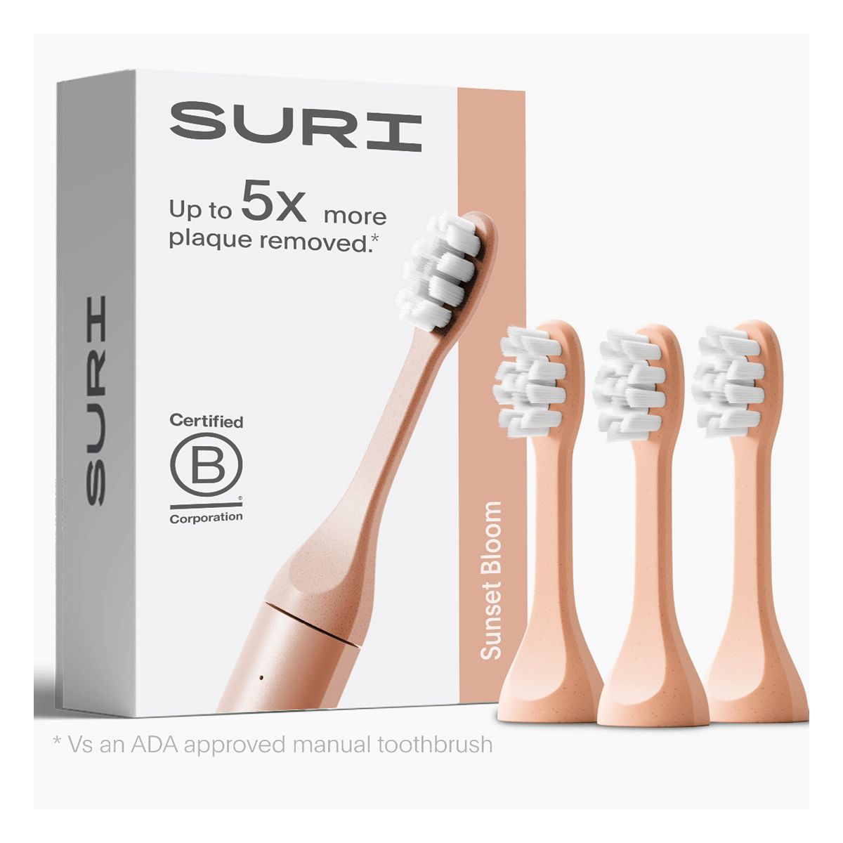 Suri Replacement Toothbrush Heads Sunset Bloom 3S