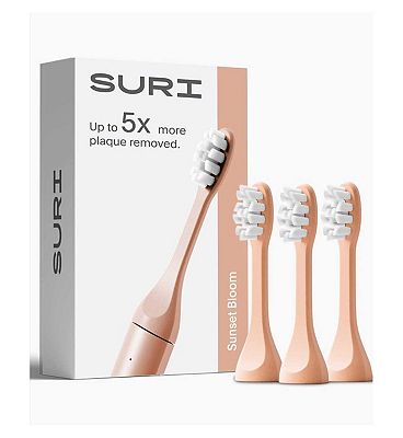 SURI Replacement Toothbrush Heads Sunset Bloom 3s