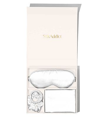 Silk Addict 100% Mulberry Silk Gift Set Ivory