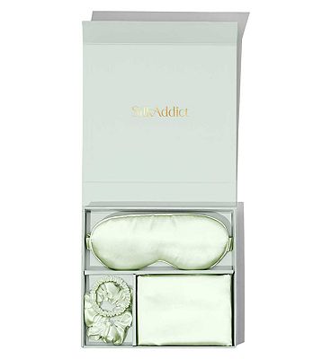 Silk Addict 100 % Mulberry Silk Gift Set Olive Green