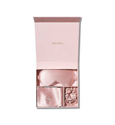 Silk Addict 100 % Mulberry Silk Gift Set Pale Pink