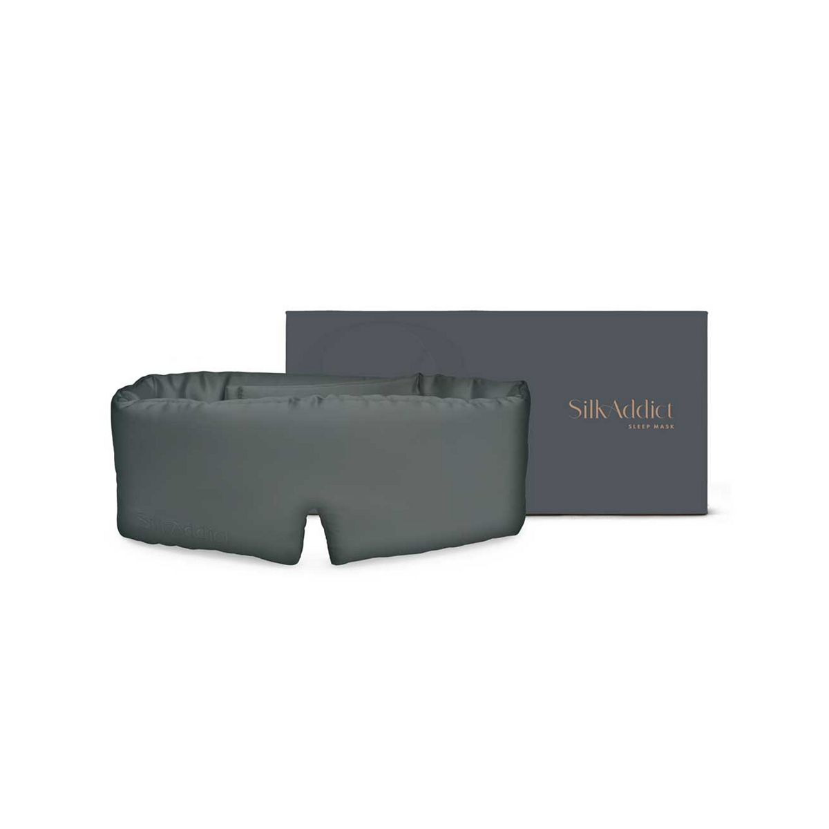 Silk Addict 100 % Mulberry Silk Sleep Mask Charcoal