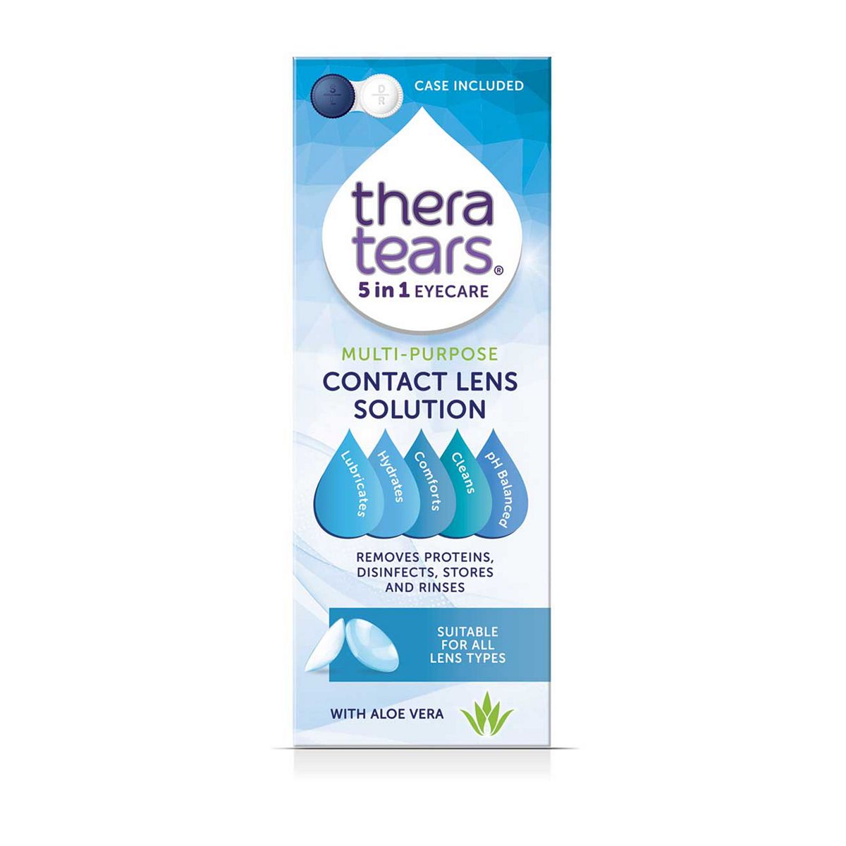 Theratears 5 In 1 Contact Lens Solution 360Ml