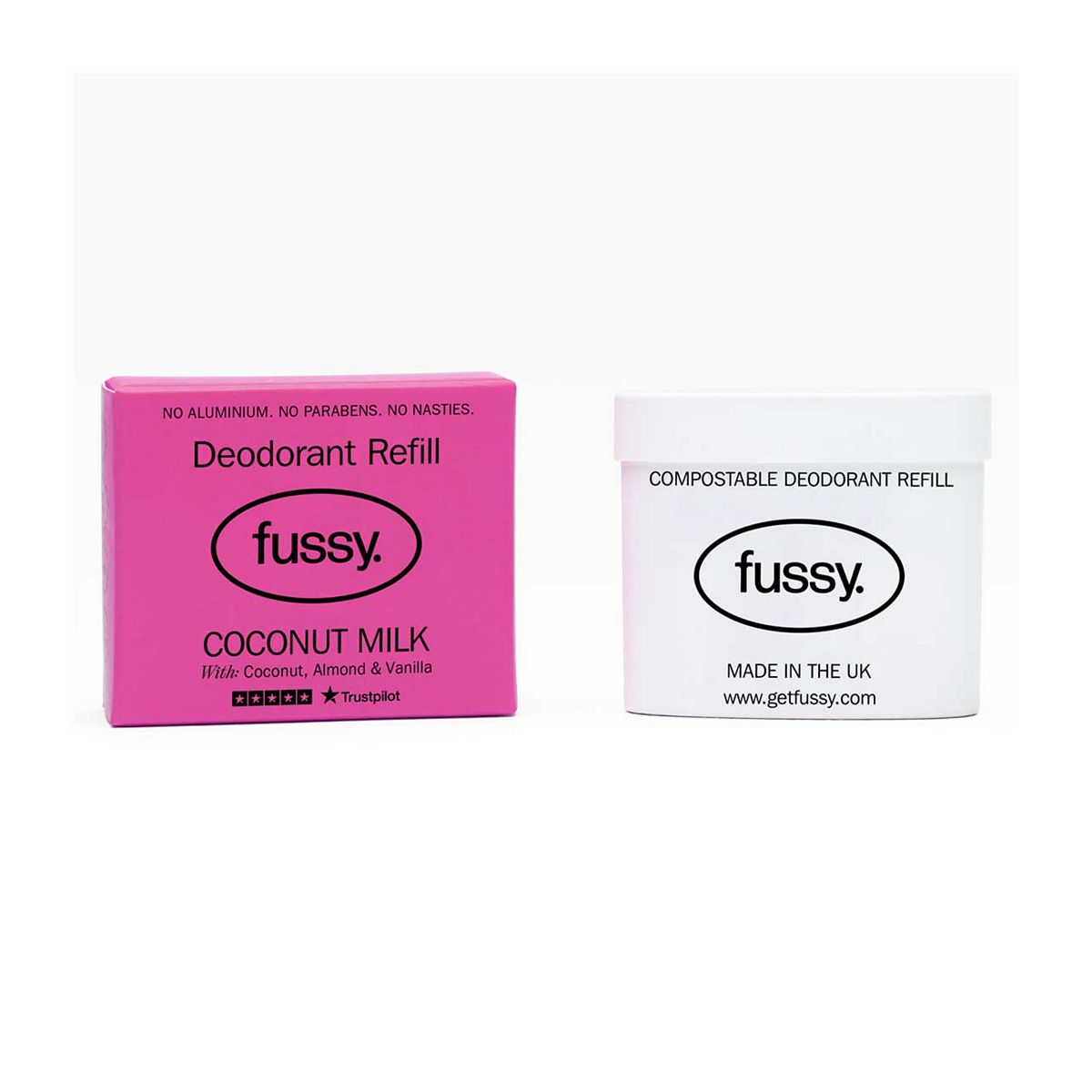 Fussy Natural Deodorant Refill Coconut Milk 40G