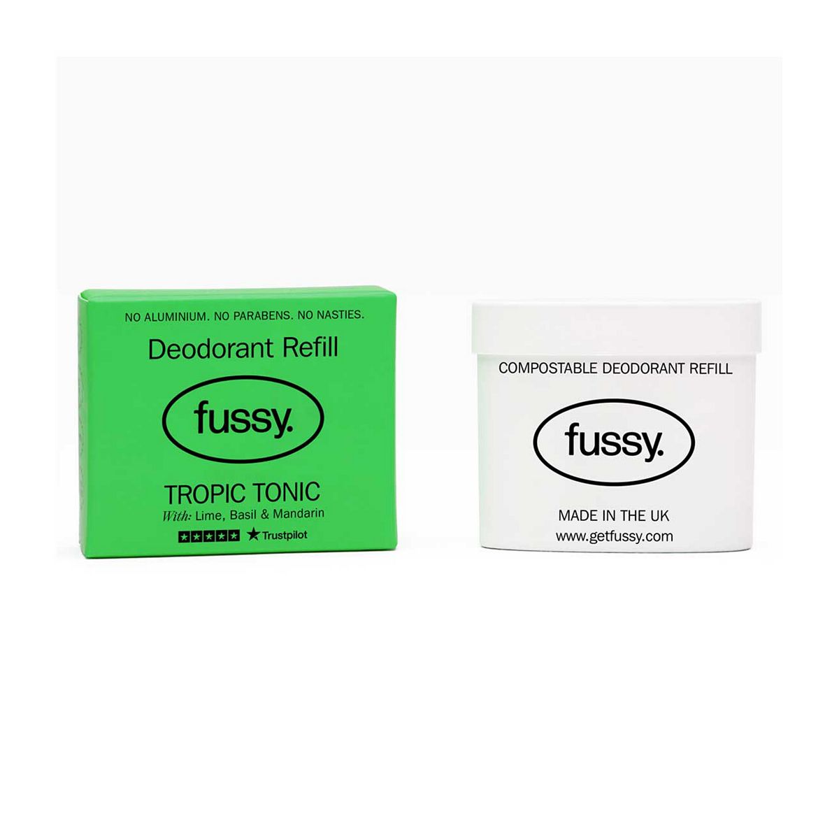 Fussy Natural Deodorant Refill Tropic Tonic 40G