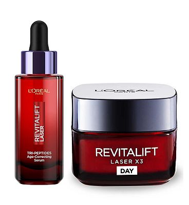 L'Oreal Paris Revitalift Laser Tripeptide Serum & Day Cream Bundle