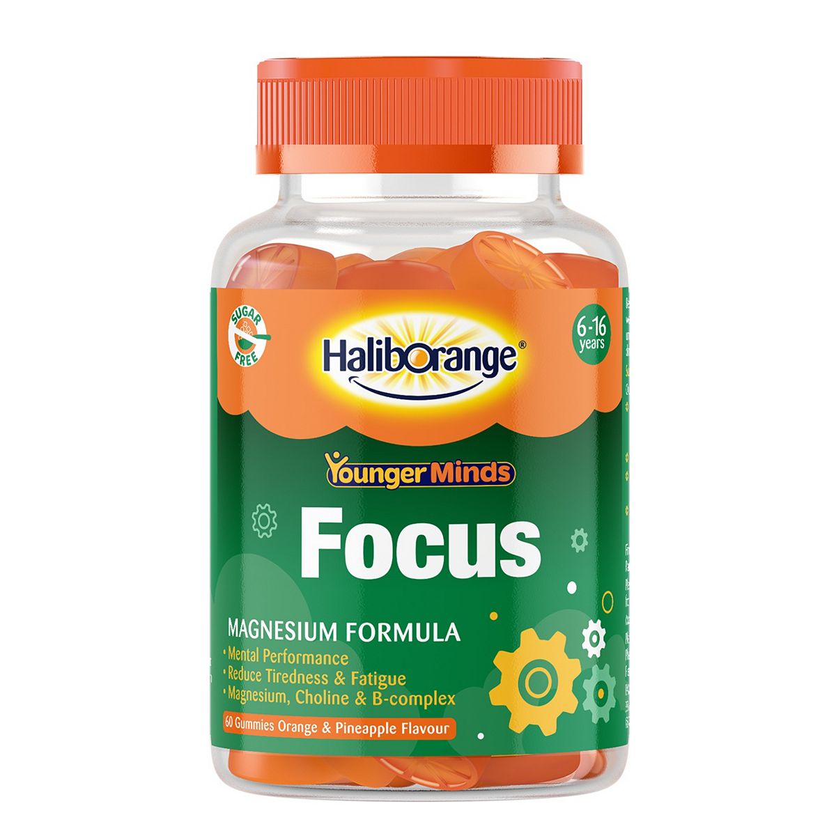 Haliborange Younger Minds Focus Orange & Pineapple Gummies 60S
