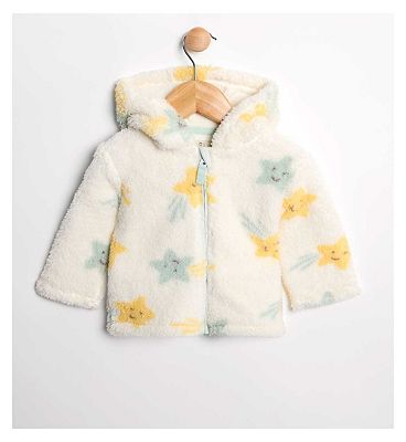 Maybe Baby Borg Print Jacket with All Over Print 12 - 18 Months