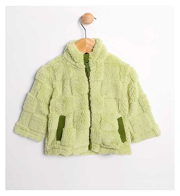 Maybe Baby Checker Board Borg Jacket 6 - 9 Months