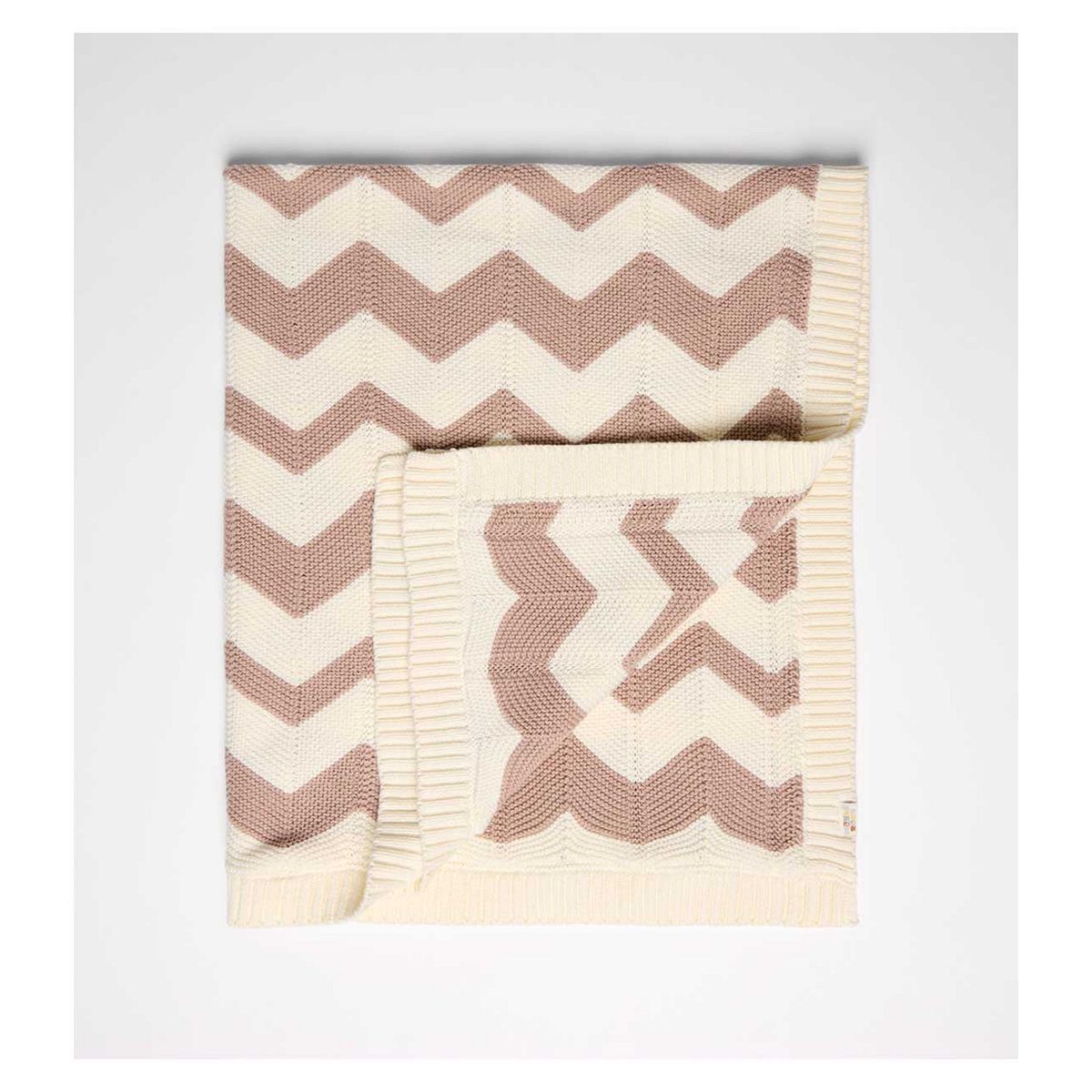 Maybe Baby Zig Zag Knit Blanket