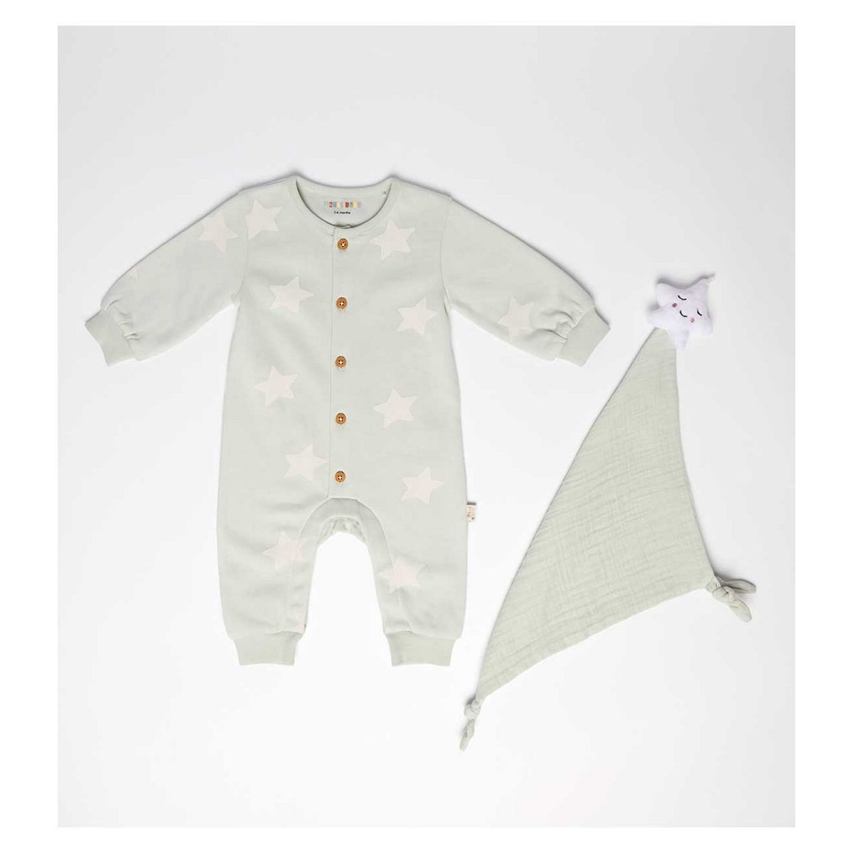 Maybe Baby Star Sleepsuit With Comforter 0 - 3 Months Multicolor