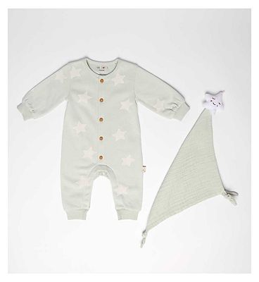 Maybe Baby Star Sleepsuit With Star Comforter Up To 10 lbs