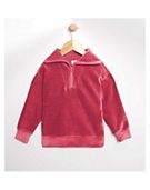 Maybe Junior Girl Velour Rib 1/2 Zip