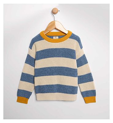 Maybe Junior Stripe Cotton Knitted Jumper 3 - 4 Years
