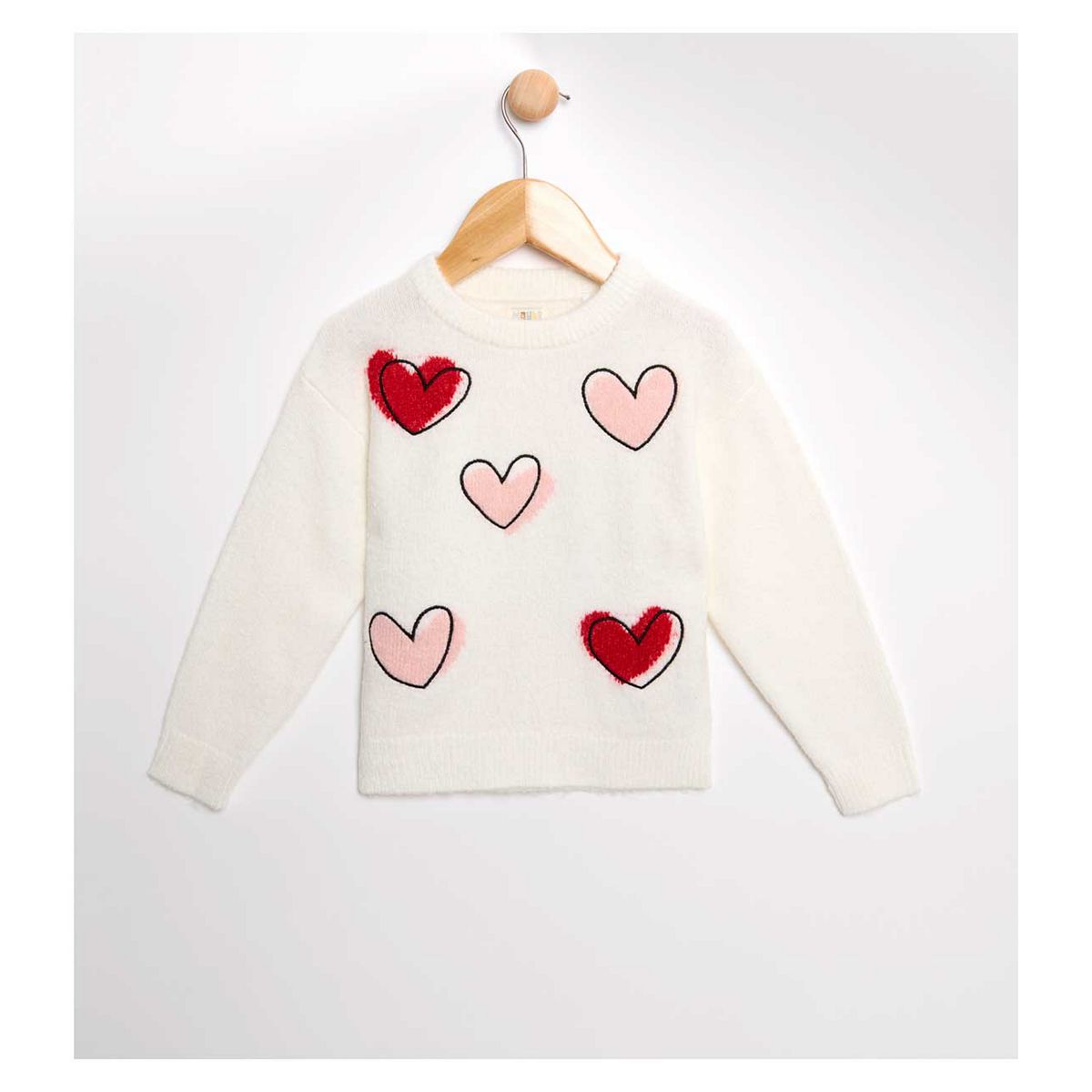Maybe Junior Heart Knit Jumper 1.5 - 2 Years Multicolor