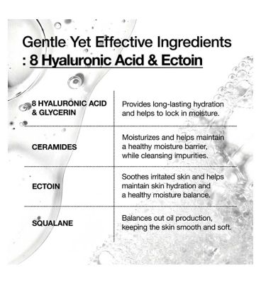 Anua 8 Hyaluronic Acid Moisturising Gentle Gel Cleanser 150ml (6)