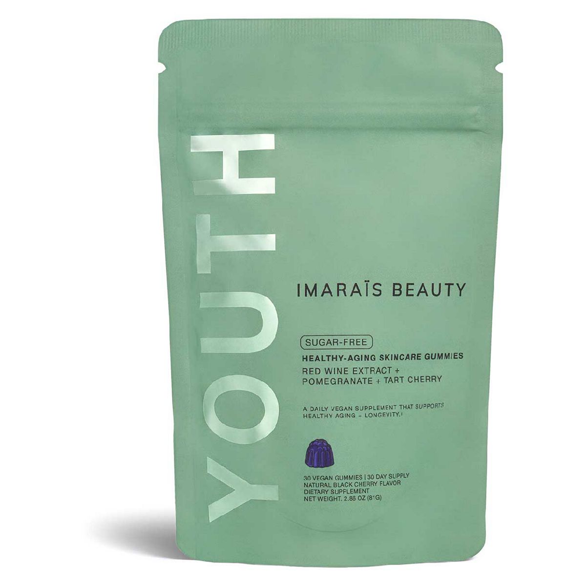 Imarais Beauty Youth Anti-Aging Gummies For Wrinkles, Discoloration - Vegan, Sugar-Free 30Ct
