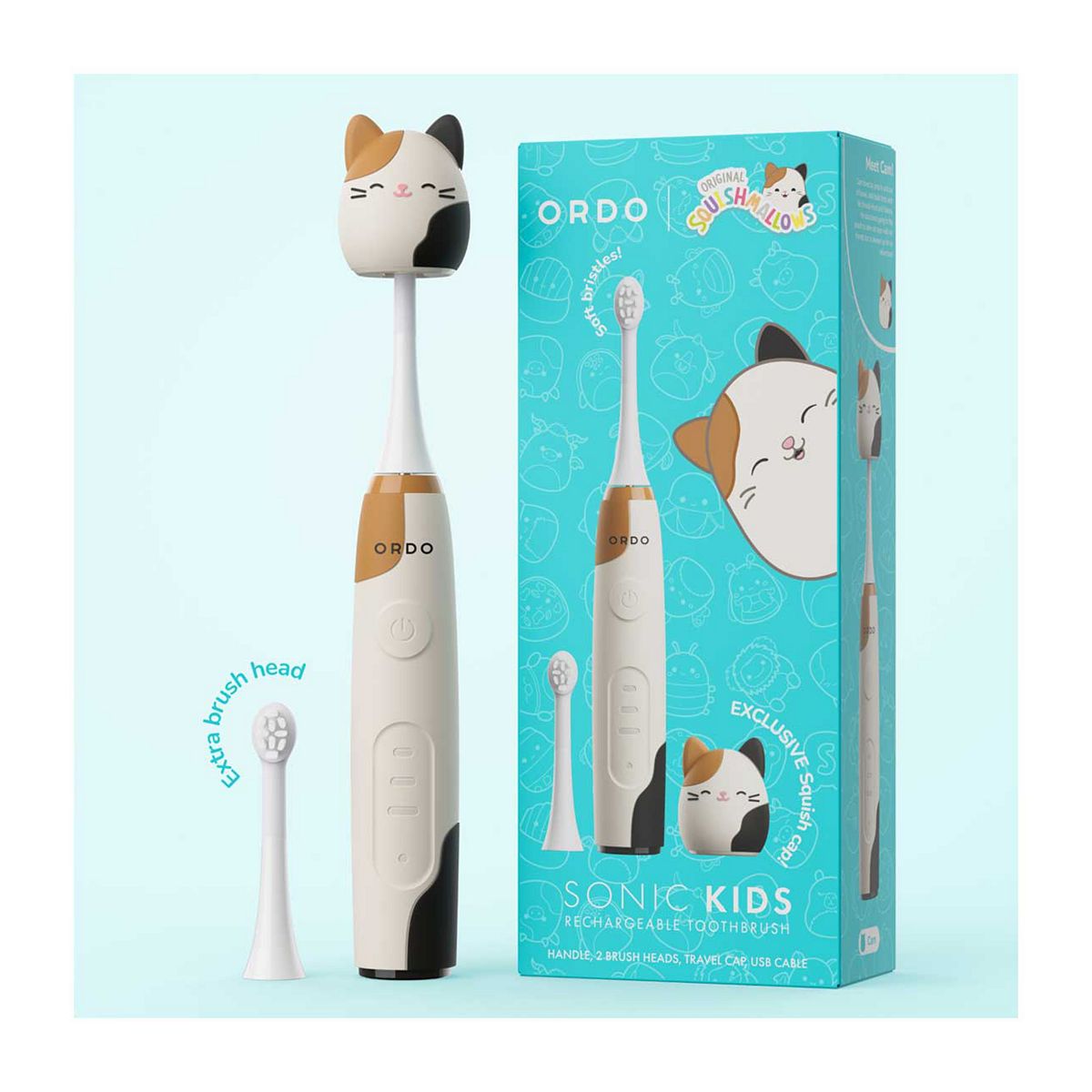 Ordo Sonic Kids Rechargeable Toothbrush Squishmallows Cam