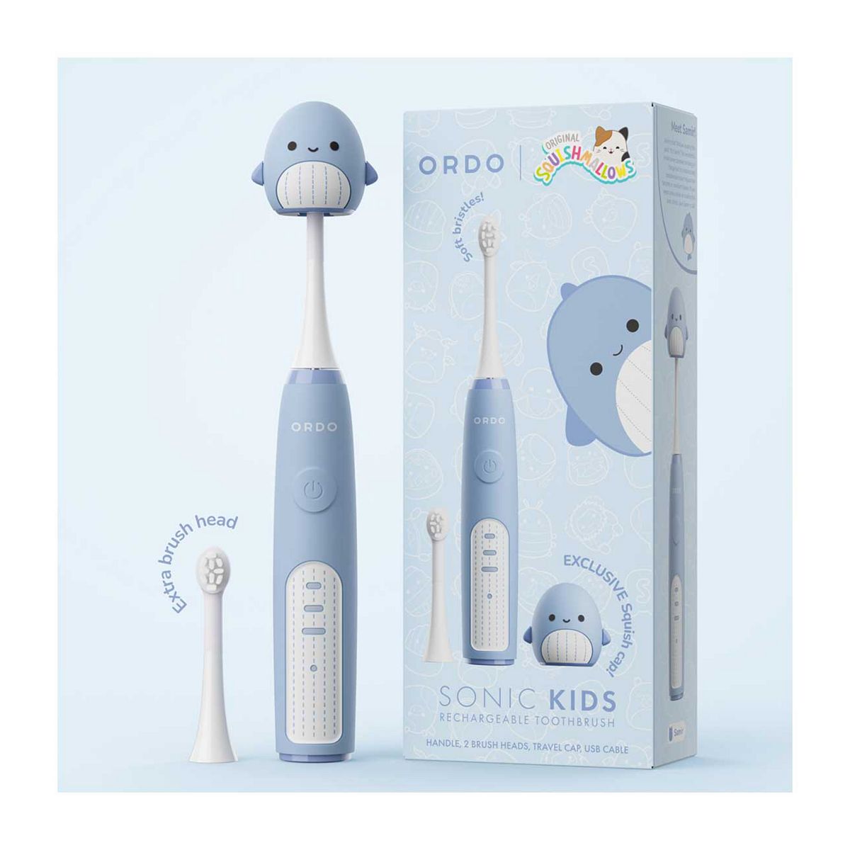 Ordo Sonic Kids Rechargeable Toothbrush Squishmallows Samir
