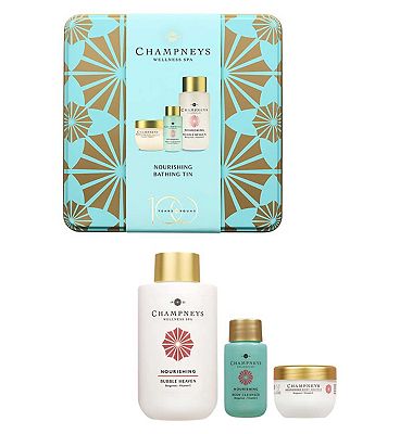 Champneys Nourish Bathing Tin Set