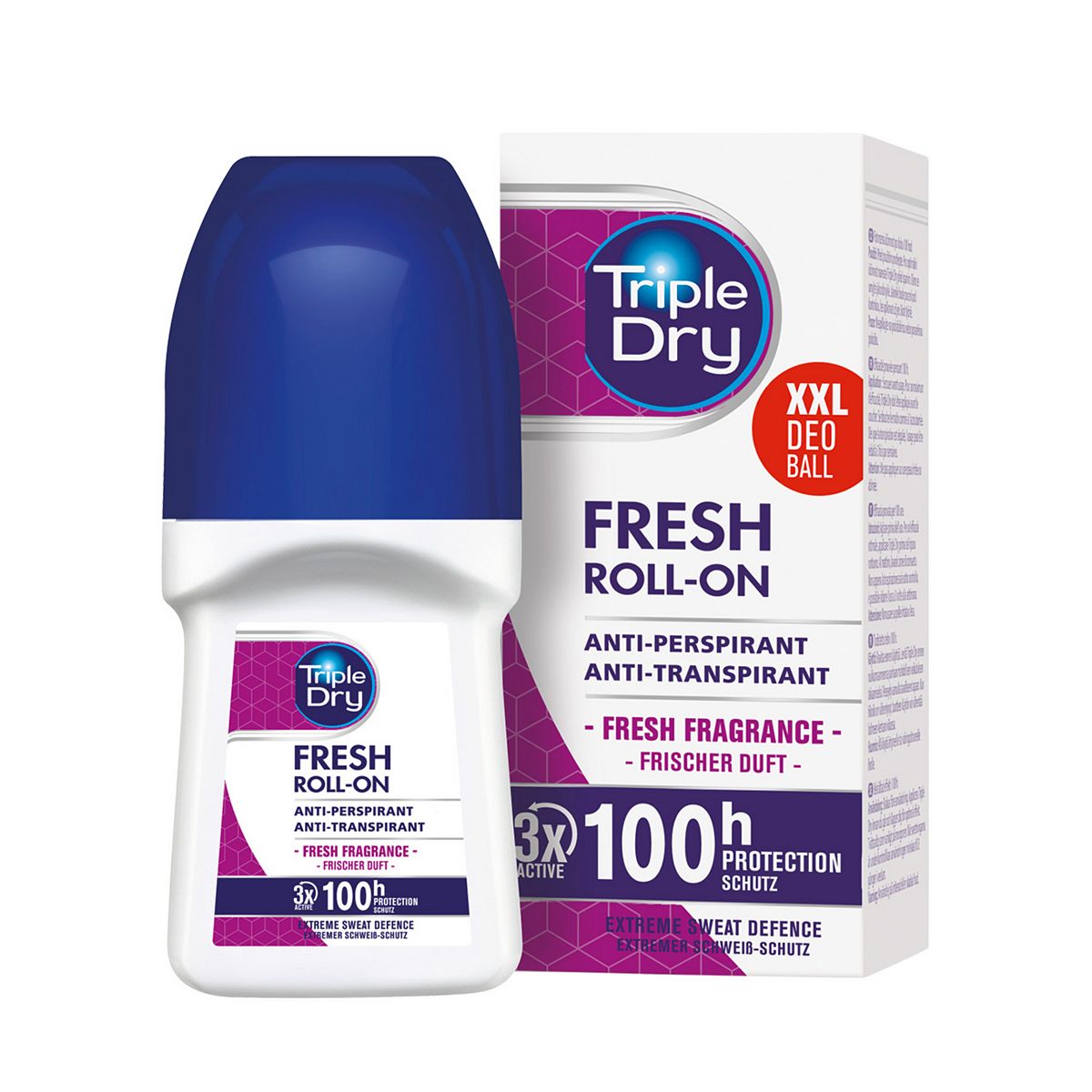 Triple Dry Fresh Fragrance Anti Perspirant Roll On 100 Hours 50Ml