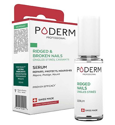 PODERM Ridged and Broken Nails Hardening Serum (8ml) - Strengthens, Nourishes And Repairs