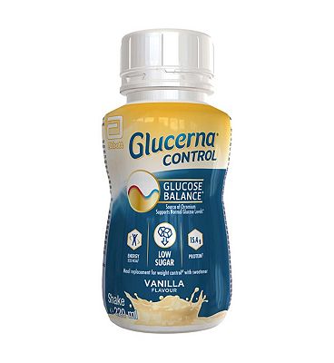 Glucerna Control, 220ml, Vanilla Flavour Meal Replacement Ready to Drink Shake