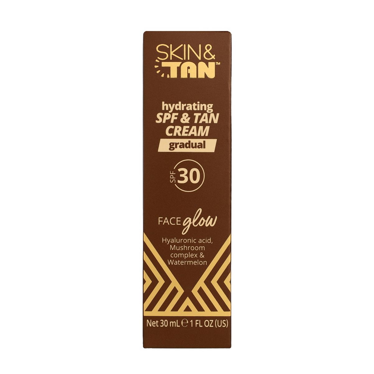 Skin & Tan Face Glow Advanced Hydrating Spf & Tan Cream 30ml