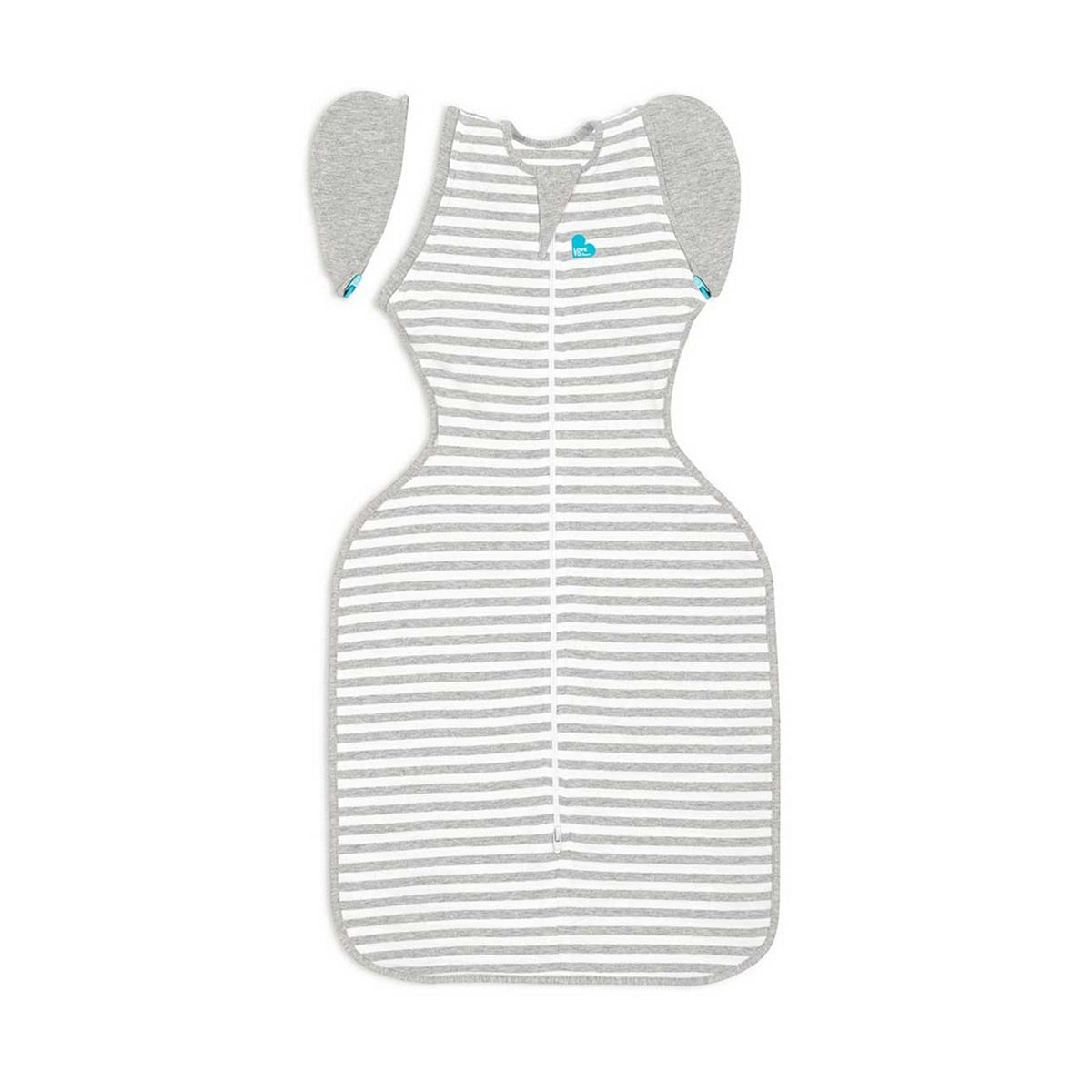 Love To Dream Swaddle Up Transition Bag Grey Stripe - 1.0 Tog (6-8.5Kg)