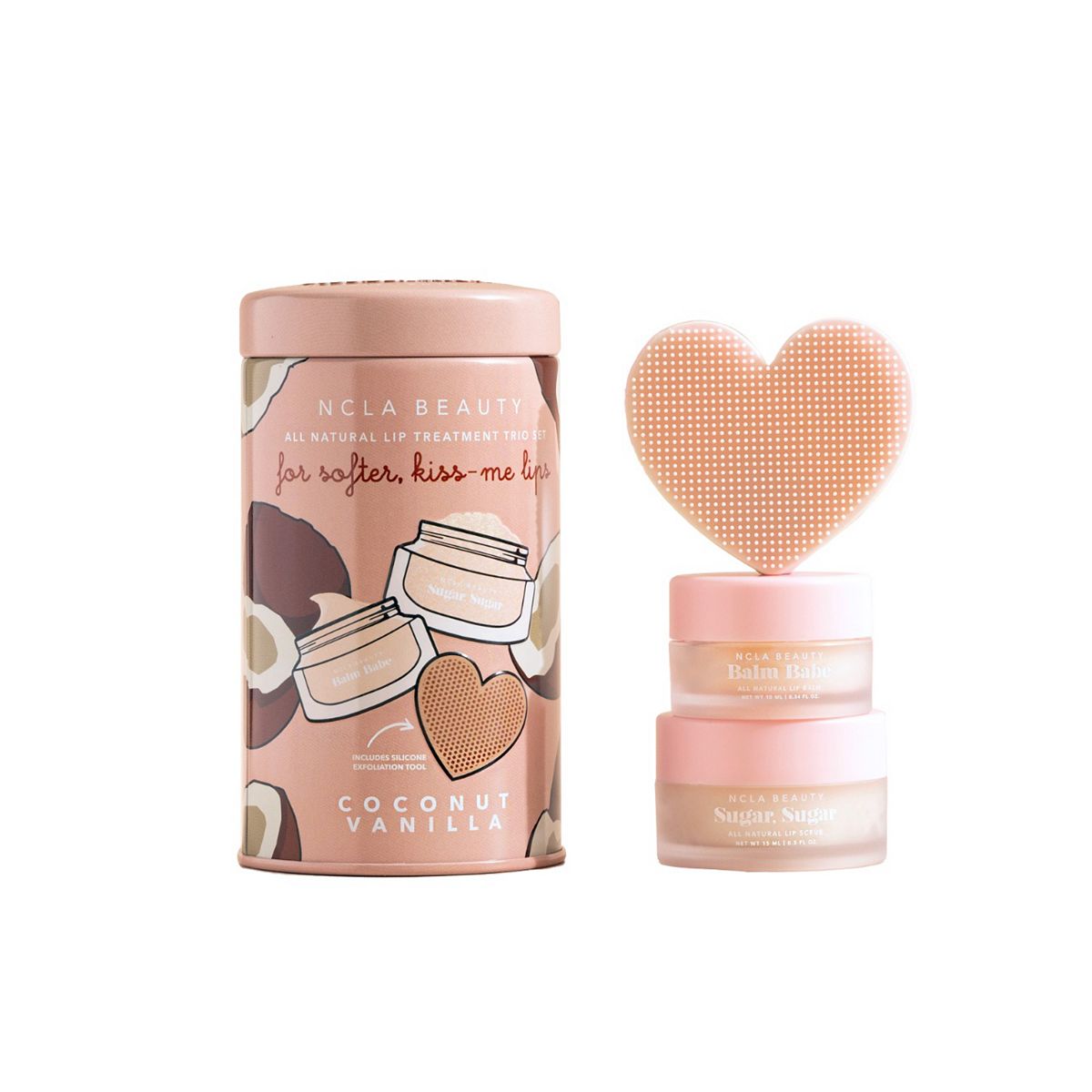 Ncla Beauty Ncla Coconut Vanilla Lip Care 2 Pcs Set - 10Ml Balm + 15Ml Scrub Br/>