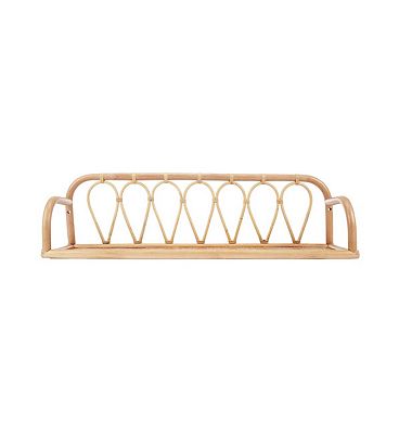 CuddleCo Aria Rattan Shelf - Large