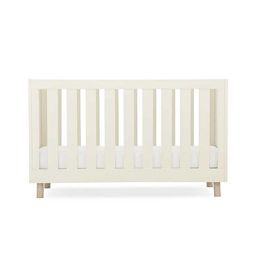 CuddleCo Harper Cot Bed - Cream & Ash