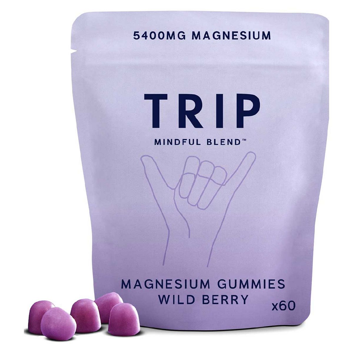 Trip Wild Berry Magnesium Gummies X 60