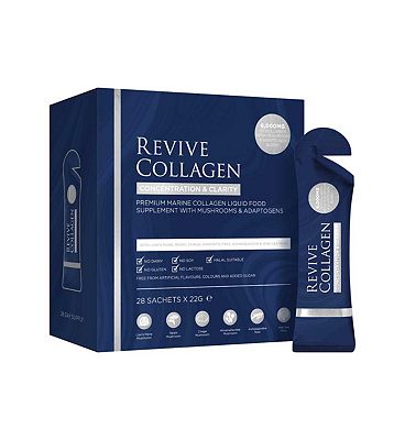 Click to view product details and reviews for Revive Collagen Concentration Clarity Functional Mushroom And Adaptogen Blend With 6000mg Marine Collagen 22g 28s.